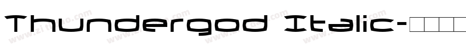 Thundergod Italic字体转换